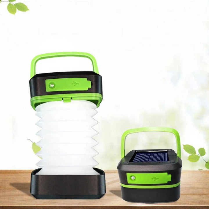 Solar Rechargeable Camping Lantern with Power Bank